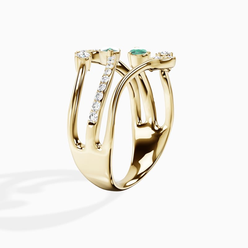 Emerald Vine Ring