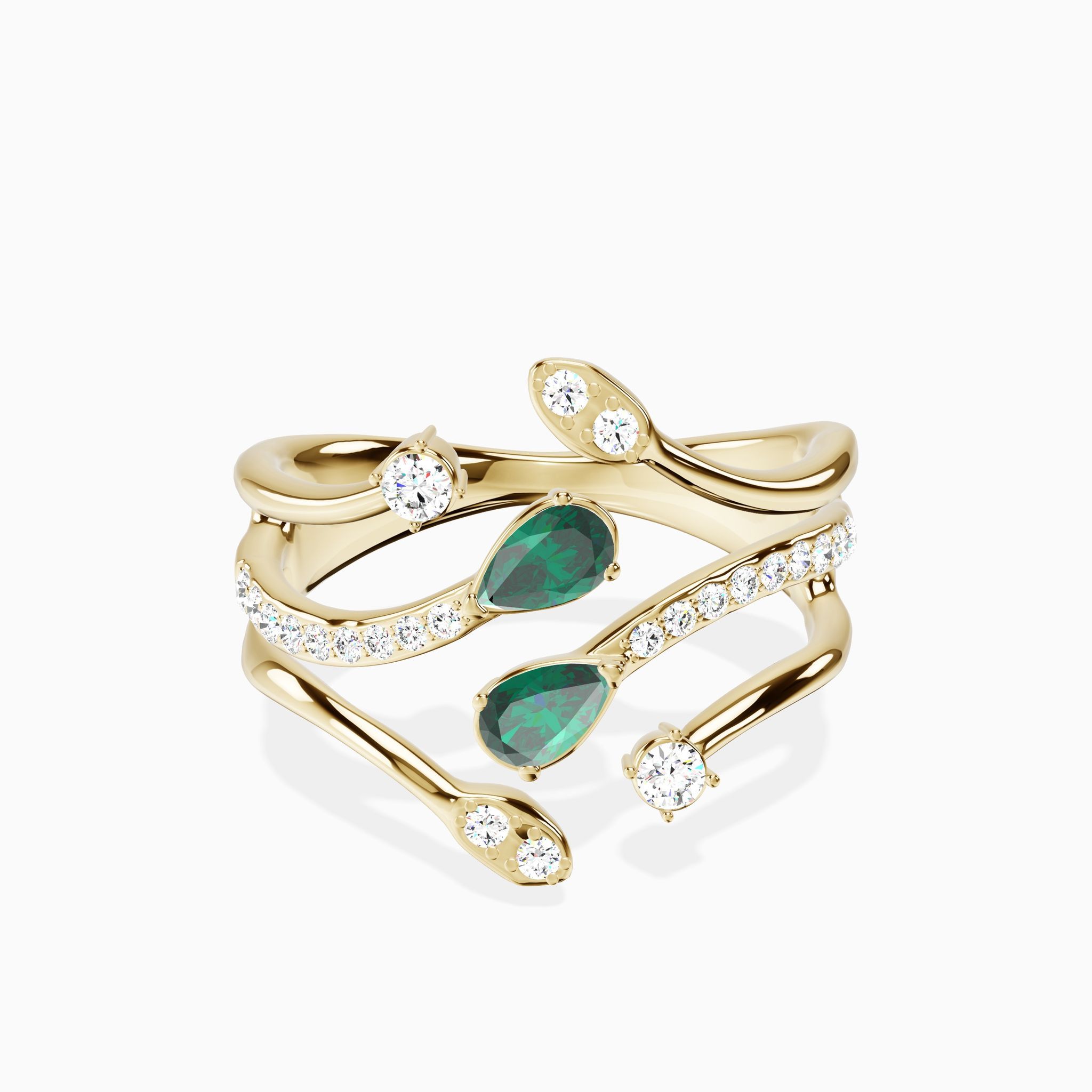 Emerald Vine Ring