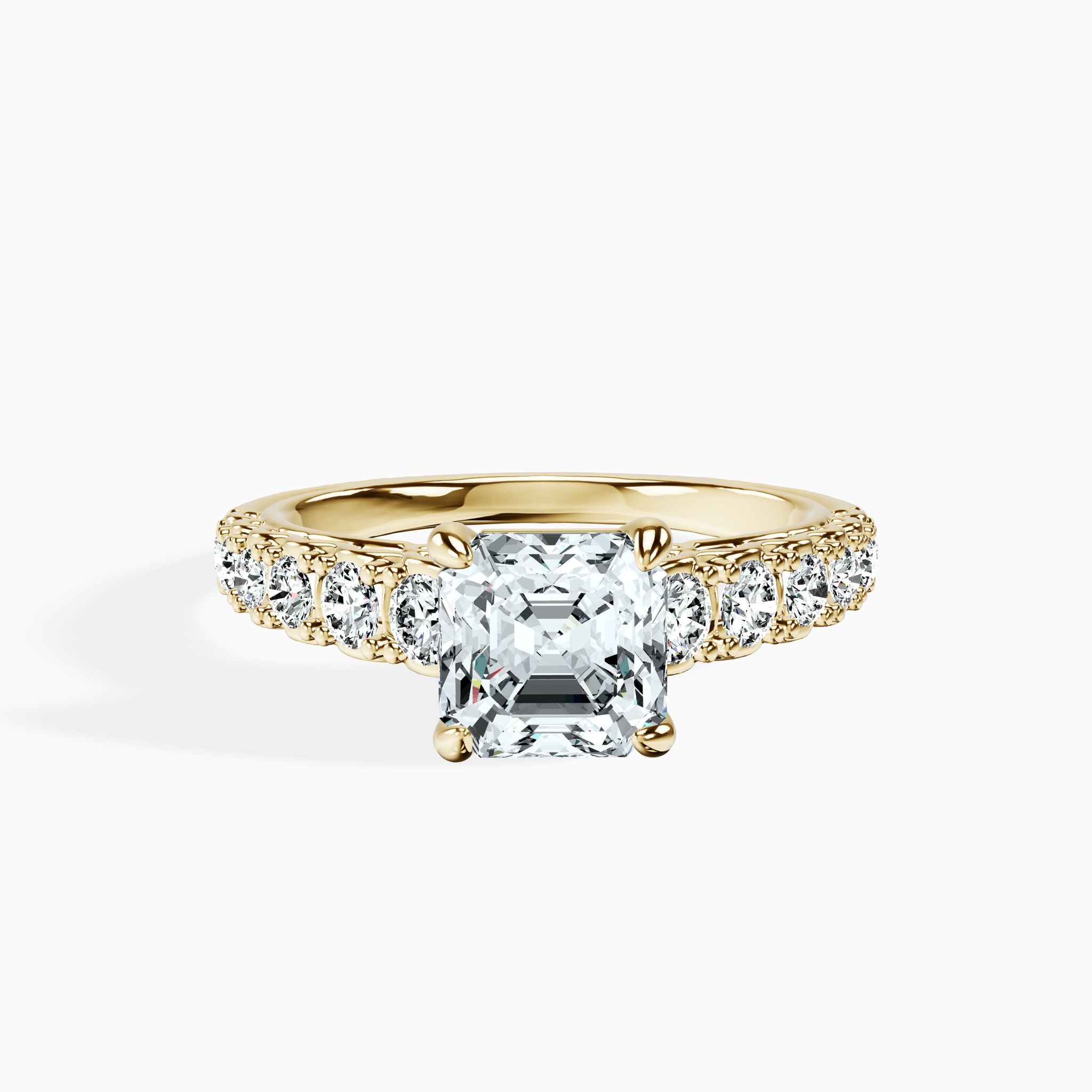 Graduated Asscher Ring