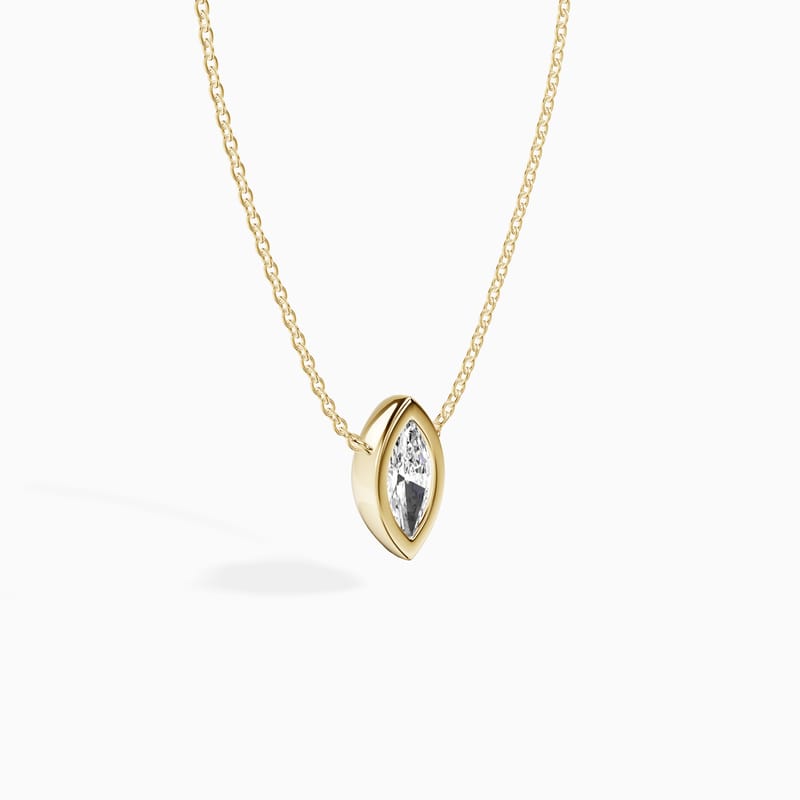 Bezel Marquise Pendant