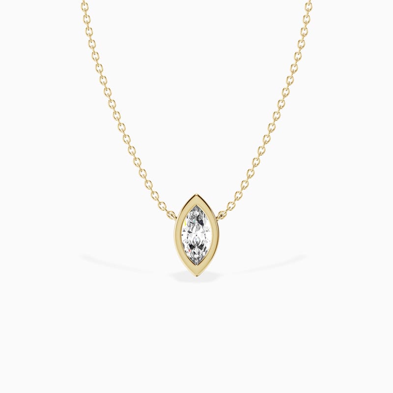 Bezel Marquise Pendant