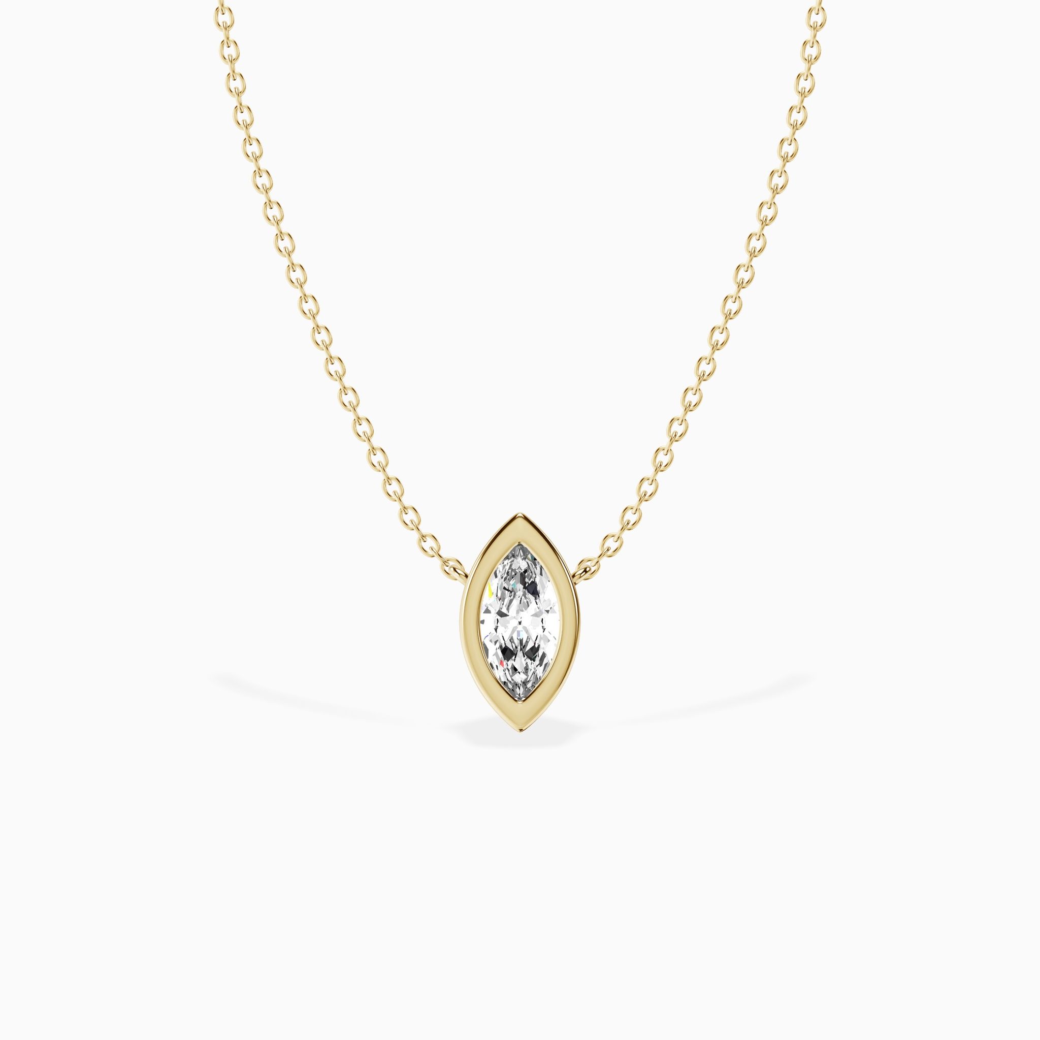 Bezel Marquise Pendant