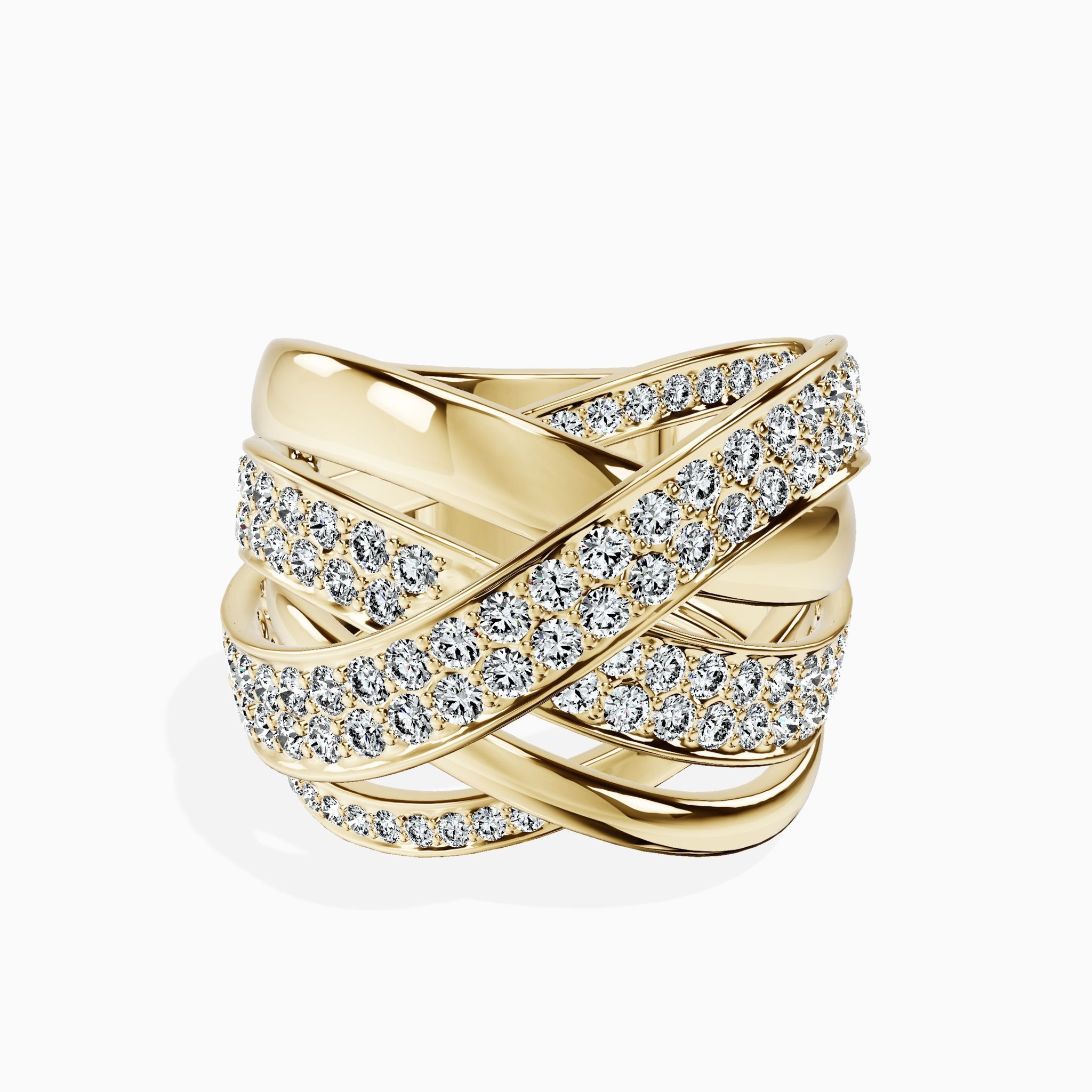 Multi Row Twisted Ring