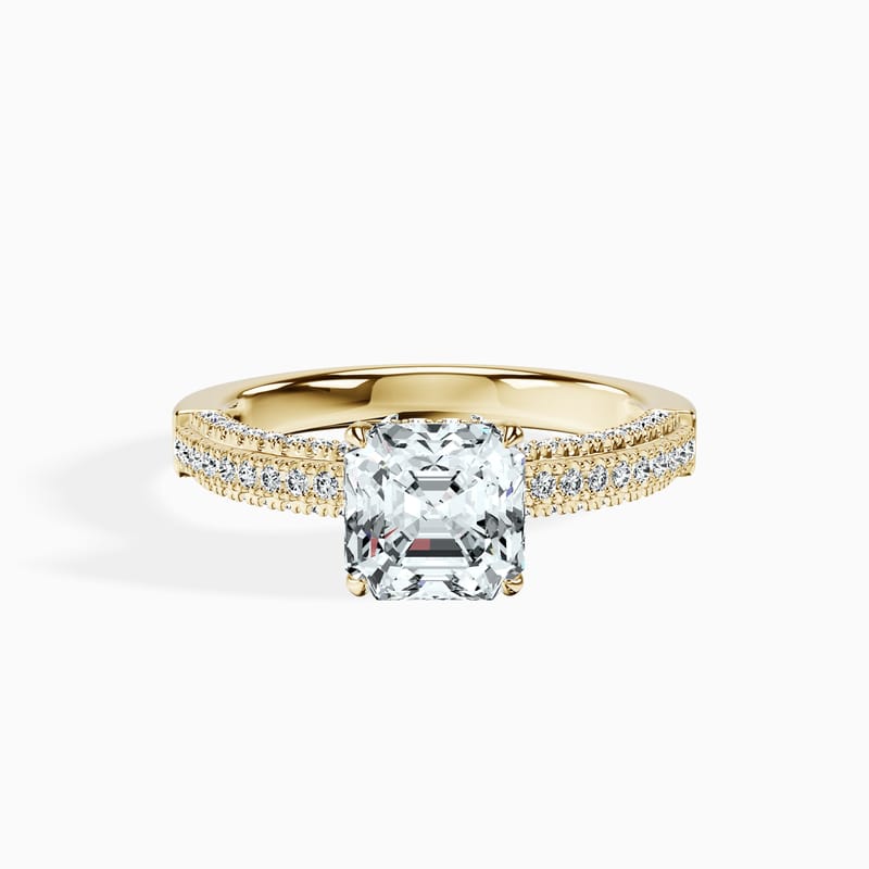 Hidden Halo Asscher Ring