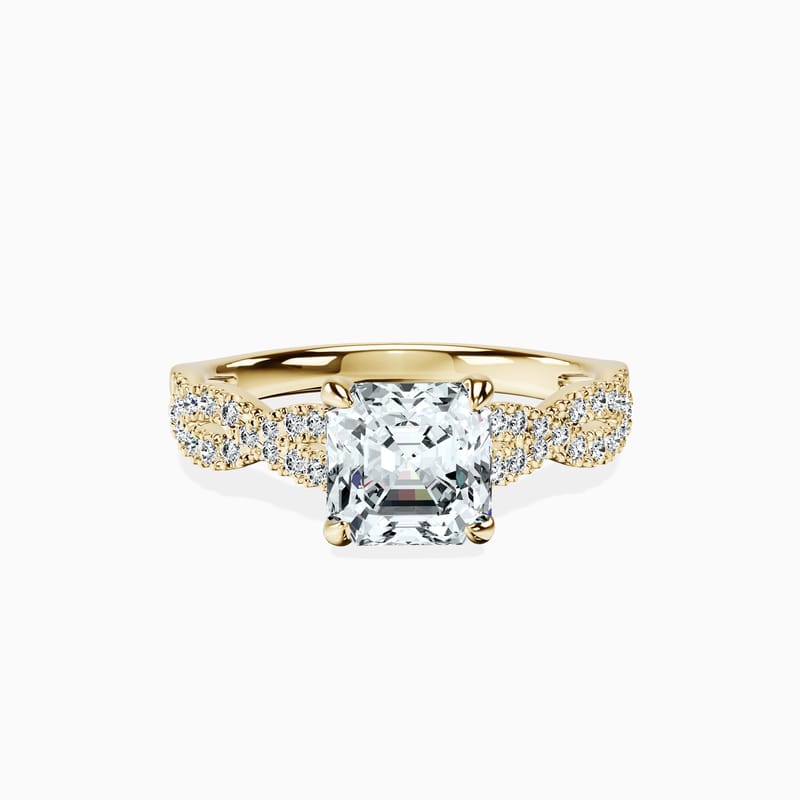 Infinity Asscher Ring