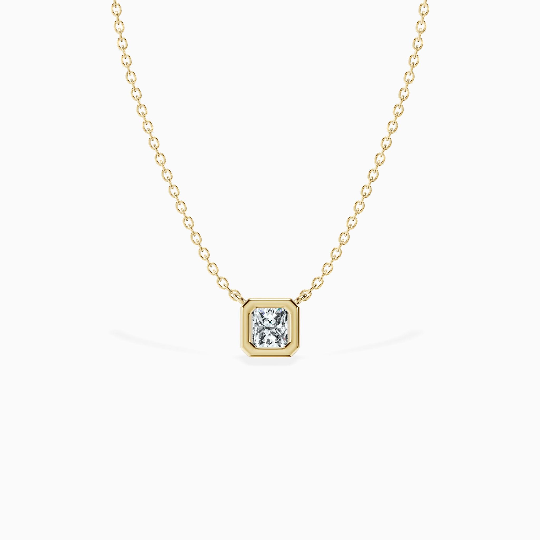 Bezel Asscher Pendant