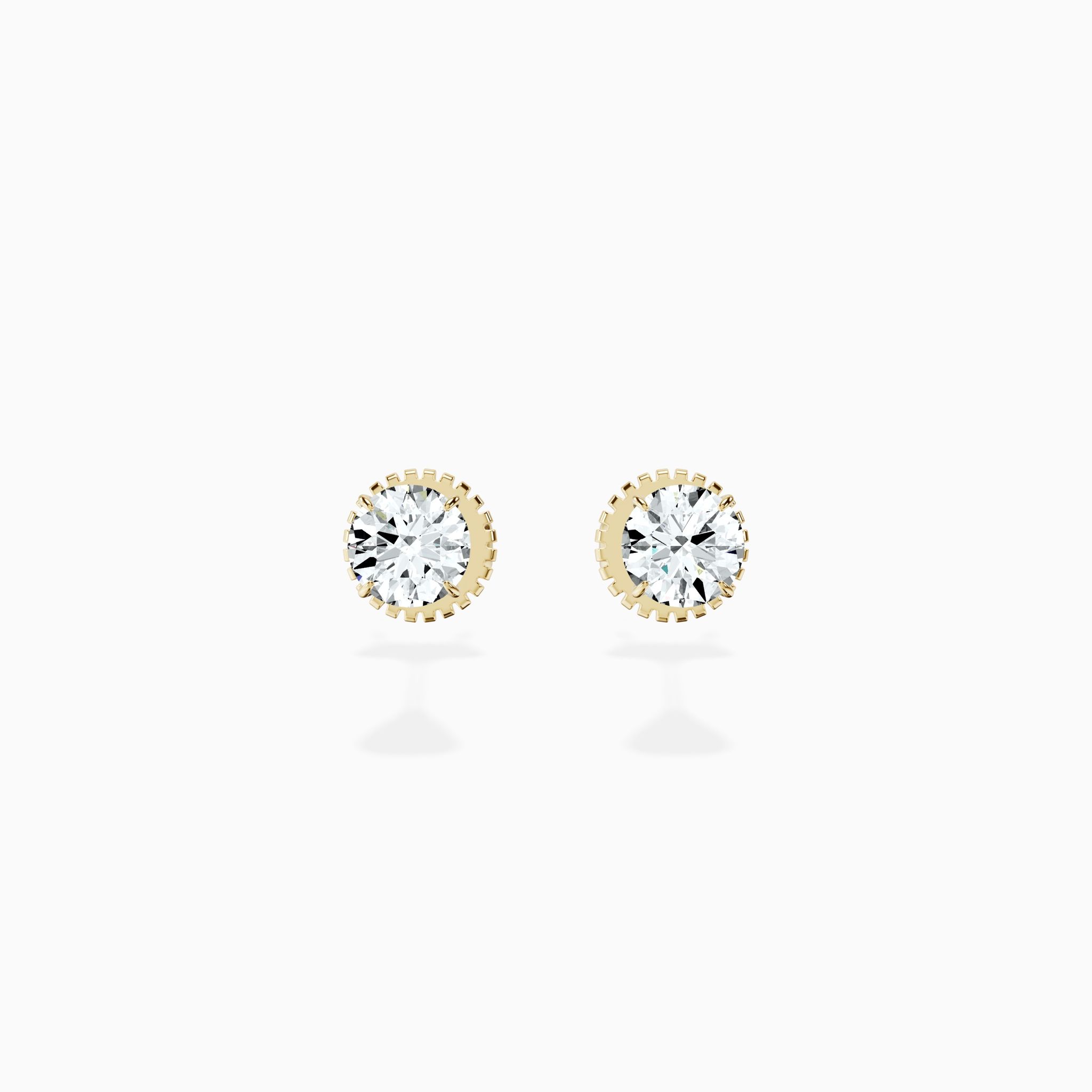 Martini 4 Prong  Round Studs