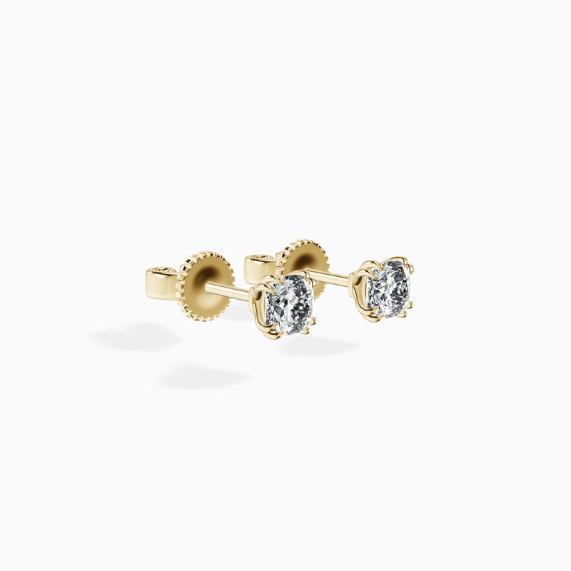 Martini 4 Prong Cushion Studs