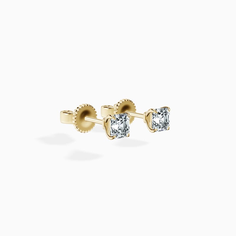 Martini 4 Prong Asscher Studs