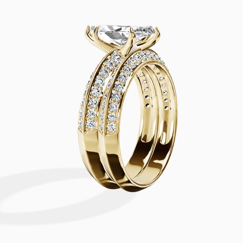 Knife Edge Marquise Ring