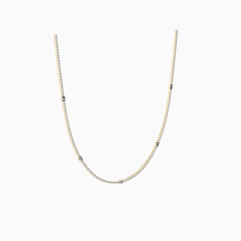 7 Station Oval Tennis Necklace