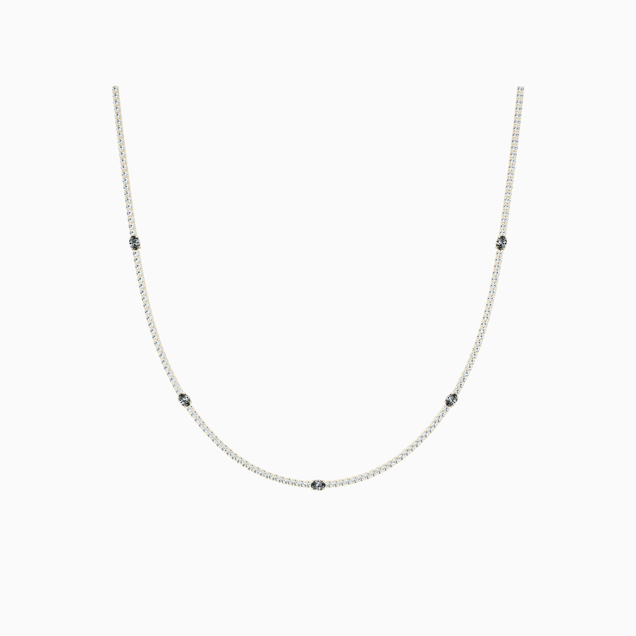 7 Station Oval Tennis Necklace