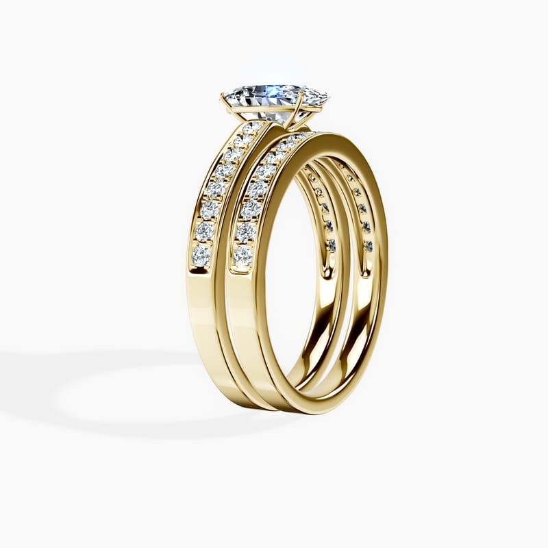 Horizon Pavé Oval Ring