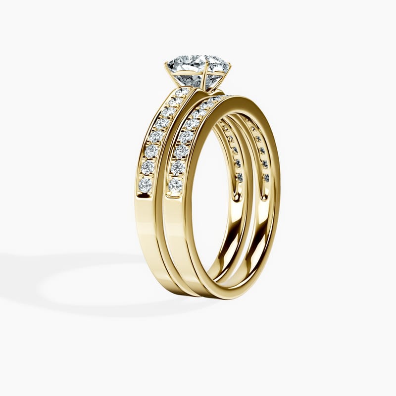 Horizon Pavé Cushion Ring