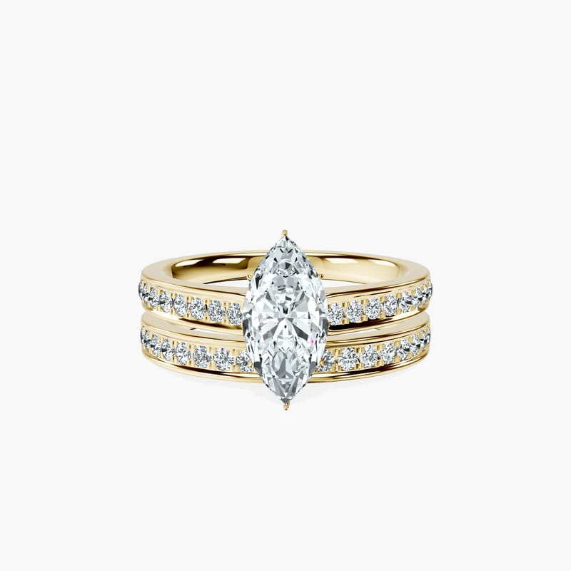 Horizon Pavé Marquise Ring