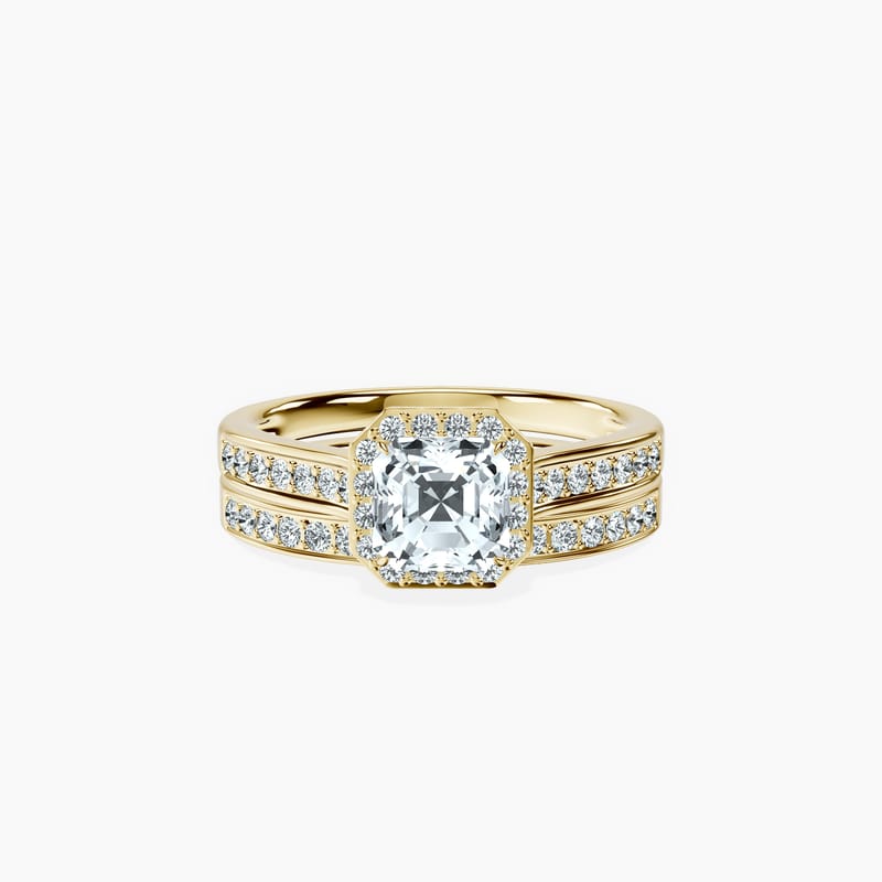 Asscher Promise Ring