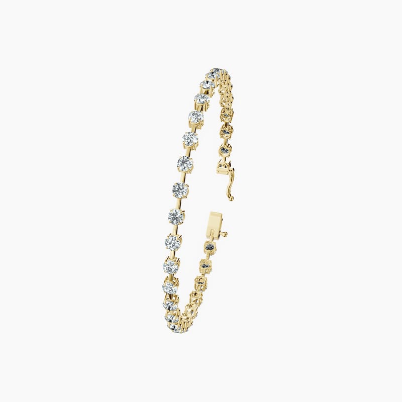 Round Link Tennis Bracelet