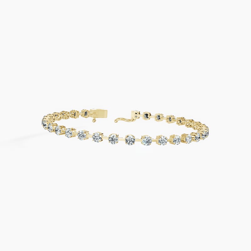 Round Link Tennis Bracelet