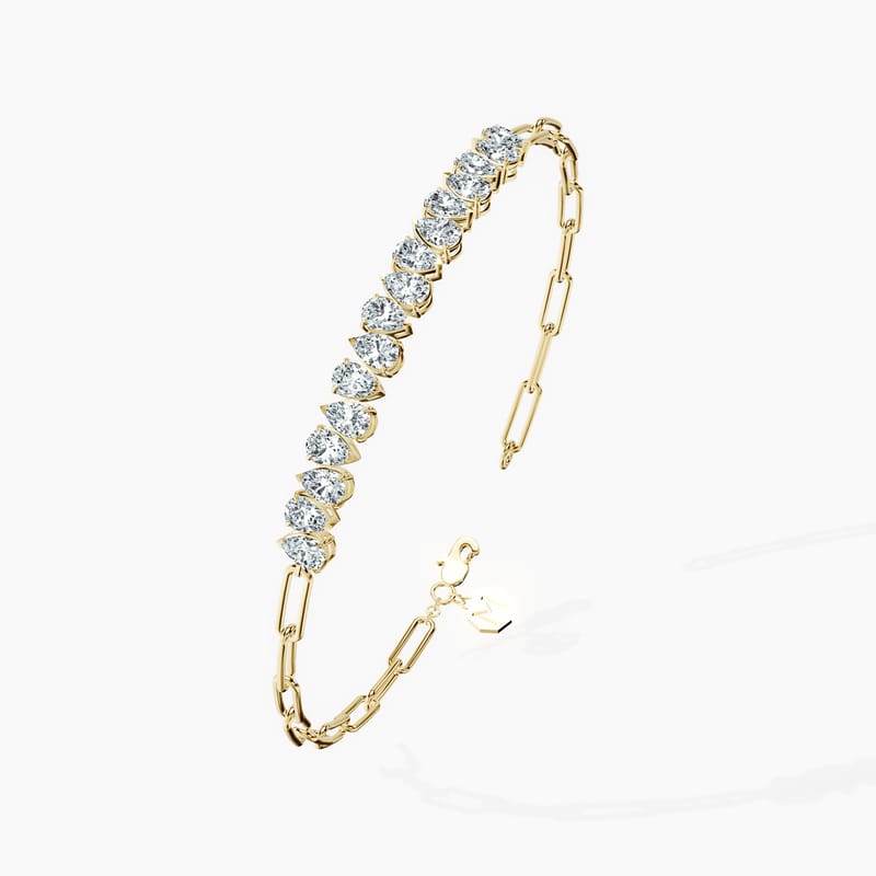 Pear Semi Tennis Bracelet