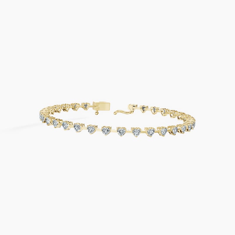 Heart Link Tennis Bracelet