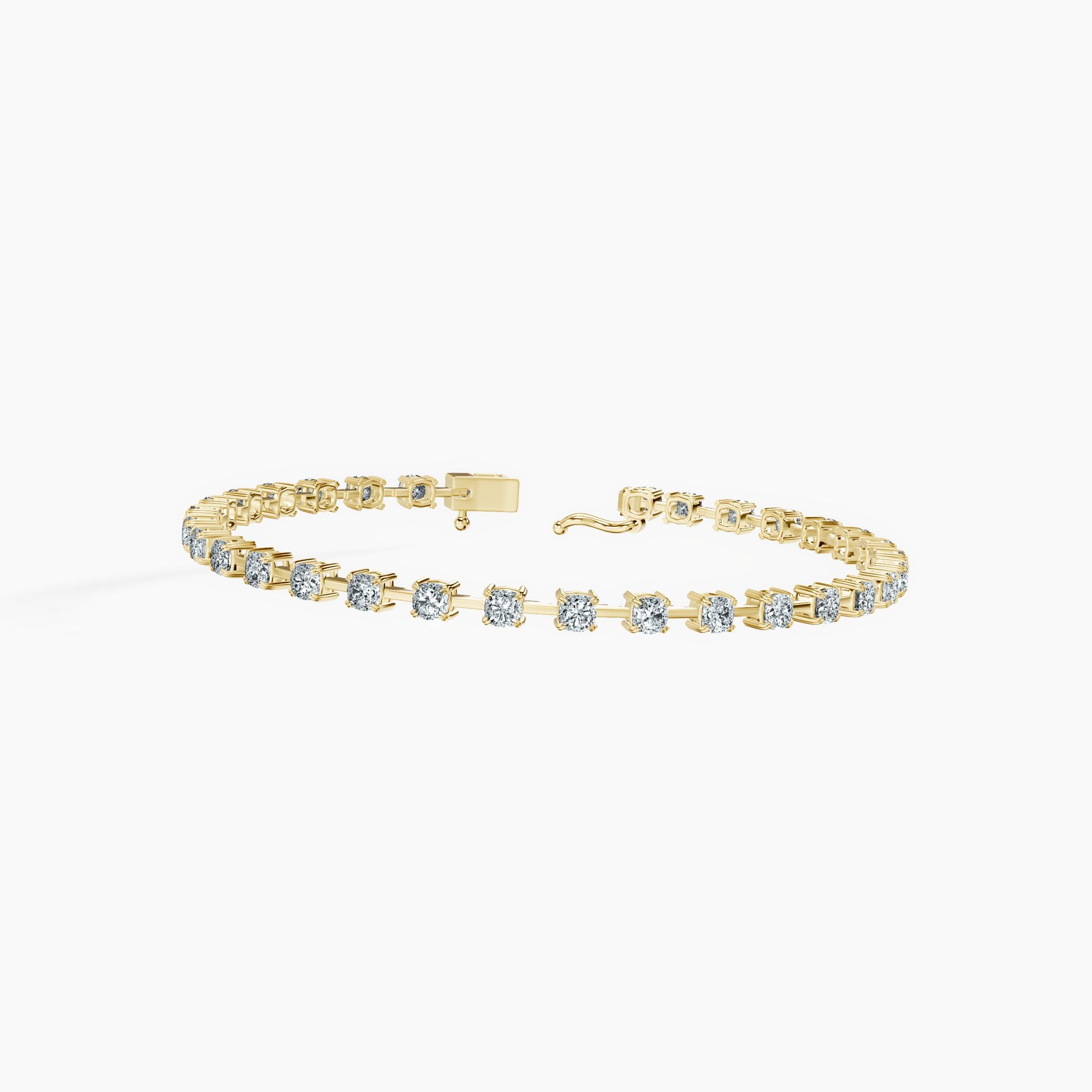 Cushion Link Tennis Bracelet