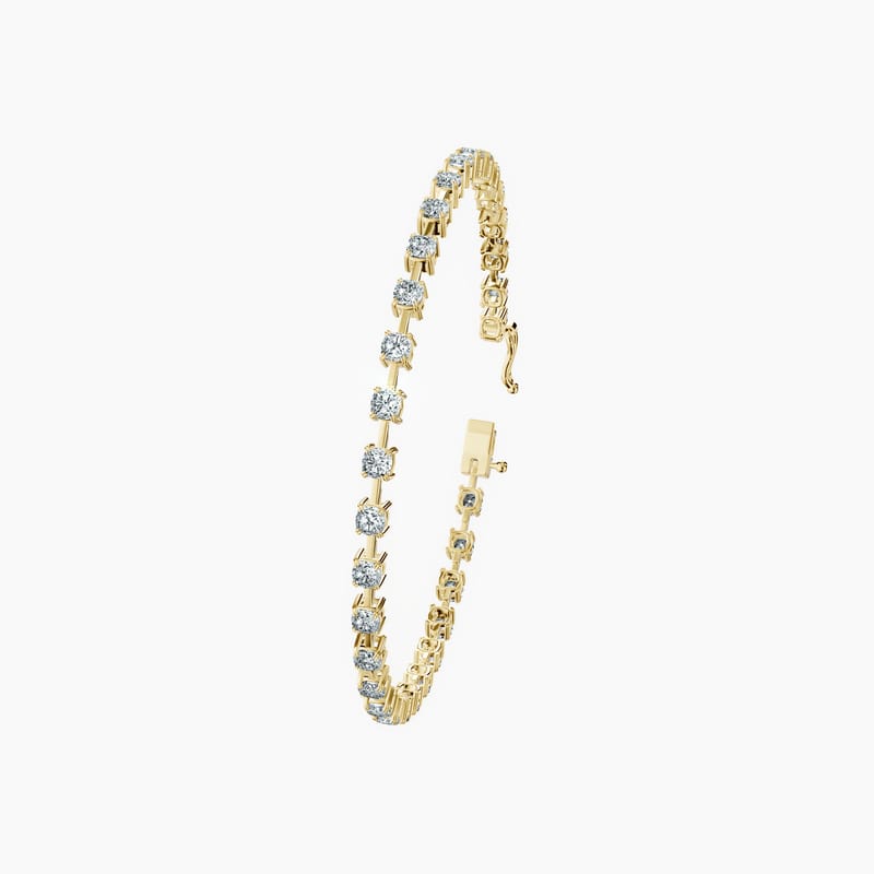 Cushion Link Tennis Bracelet