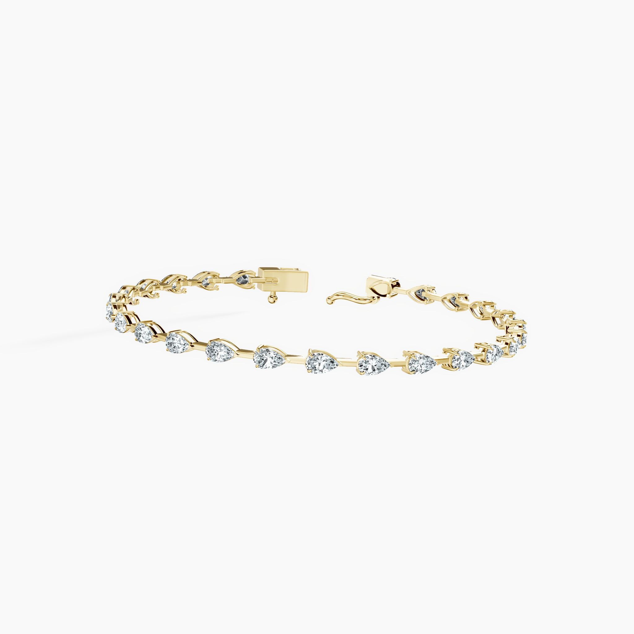 Pear Link Tennis Bracelet