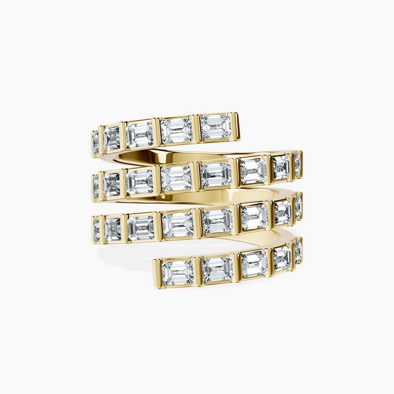 4 Row Baguette Ring