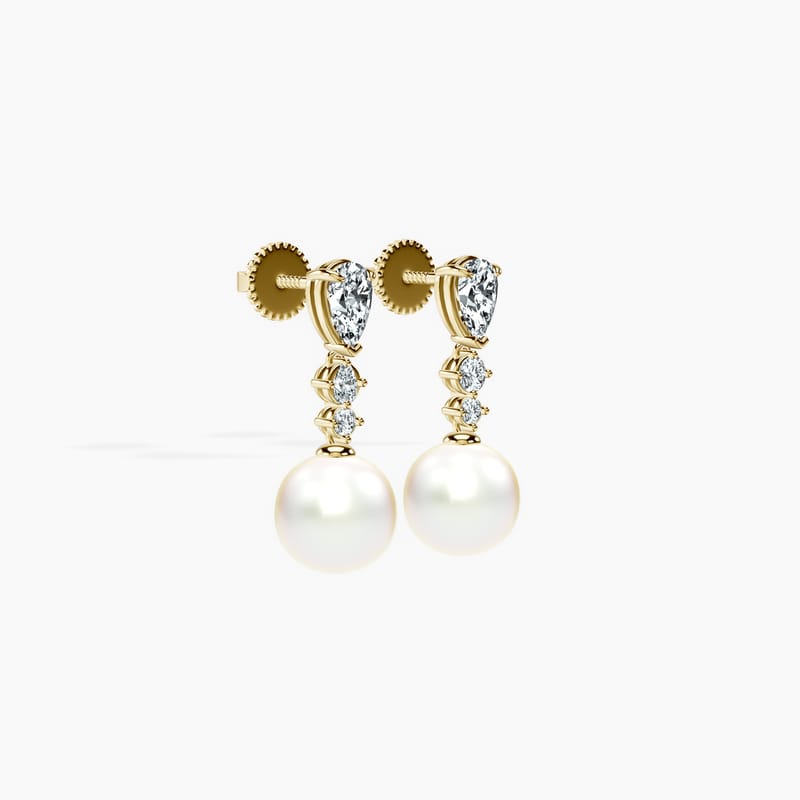 Pear Dewdrop Studs