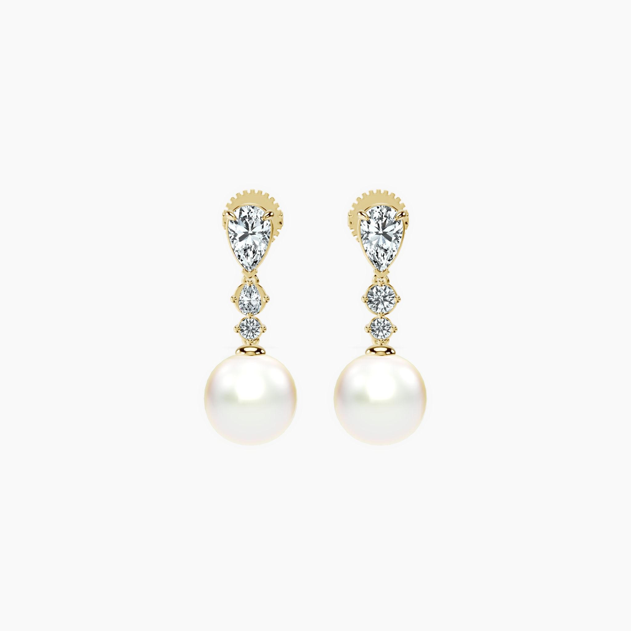 Pear Dewdrop Studs