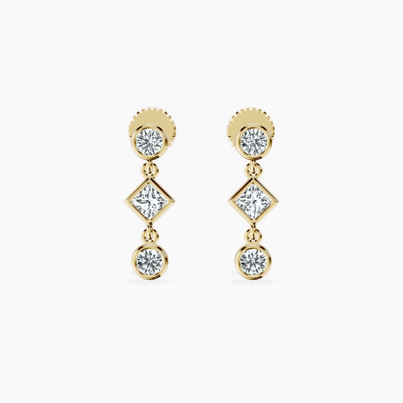 Diamond Dewdrop Studs