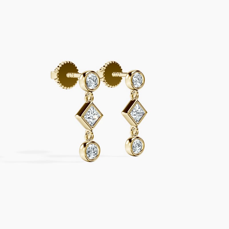 Diamond Dewdrop Studs