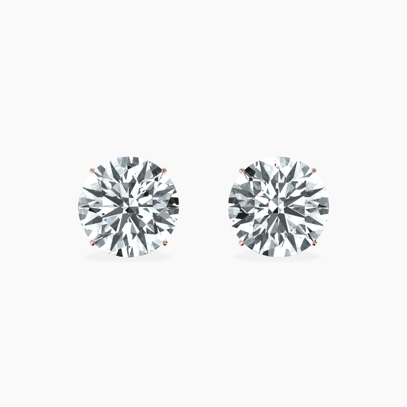 Martini 4 Prong  Round Studs