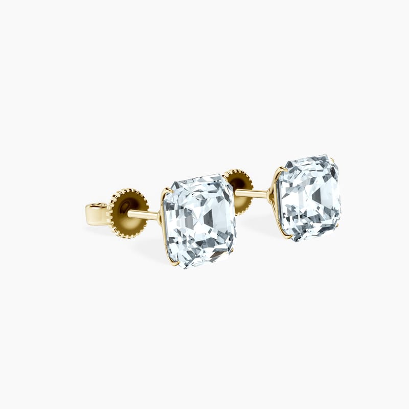 Martini 4 Prong Asscher Studs