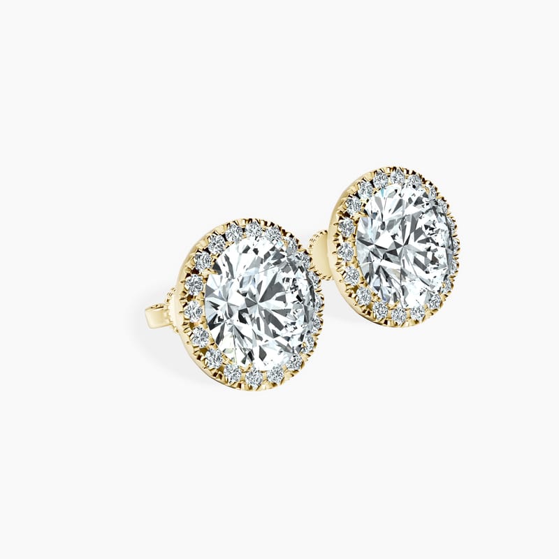 Timeless Halo Round Studs